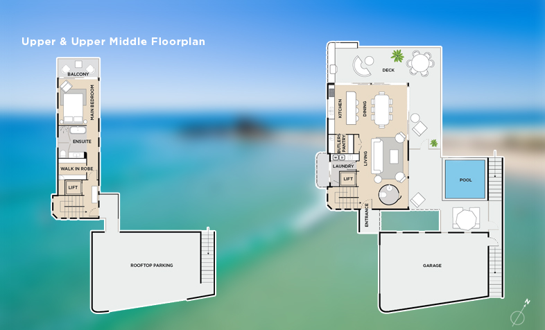 Upper & Upper Middle Floors