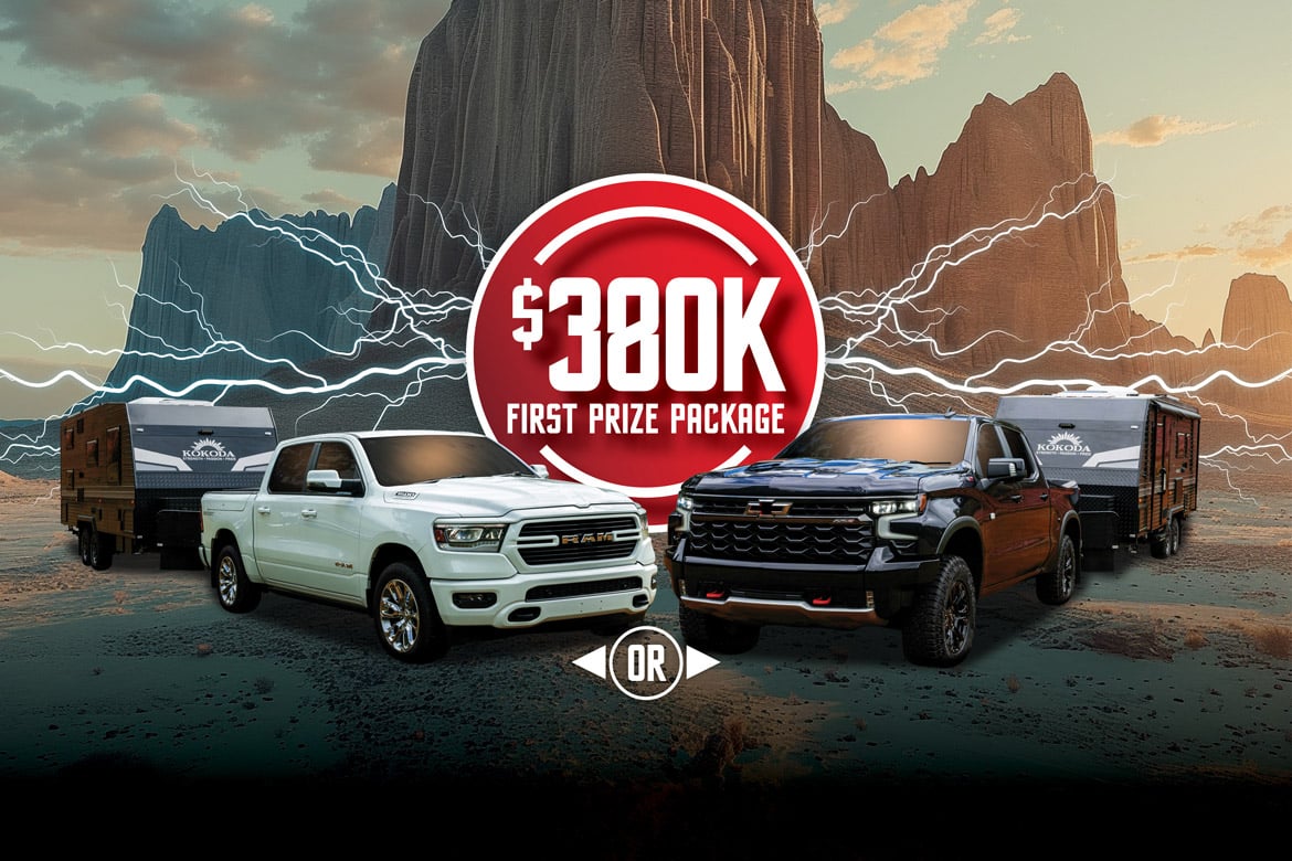 WIN a $380K First Prize Package of Your Choice!