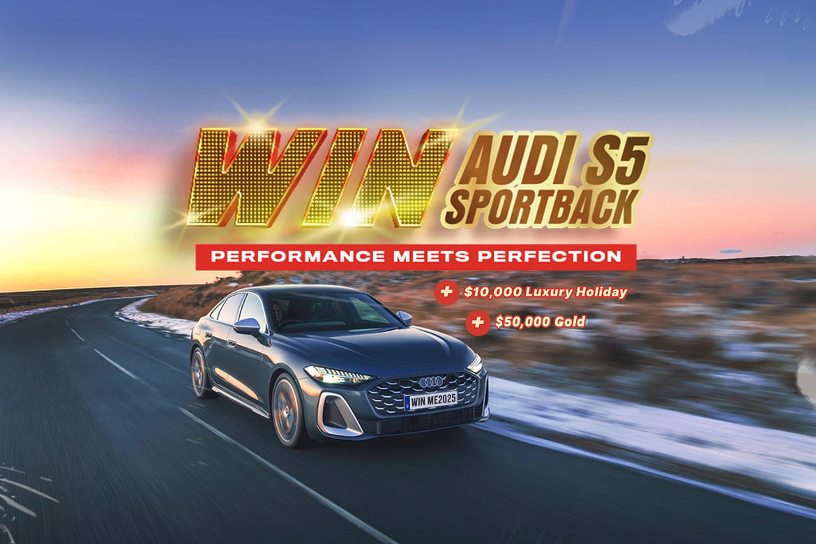 Audi S5 Sportback + $10k Luxury Holiday + $50k Gold Bullion!