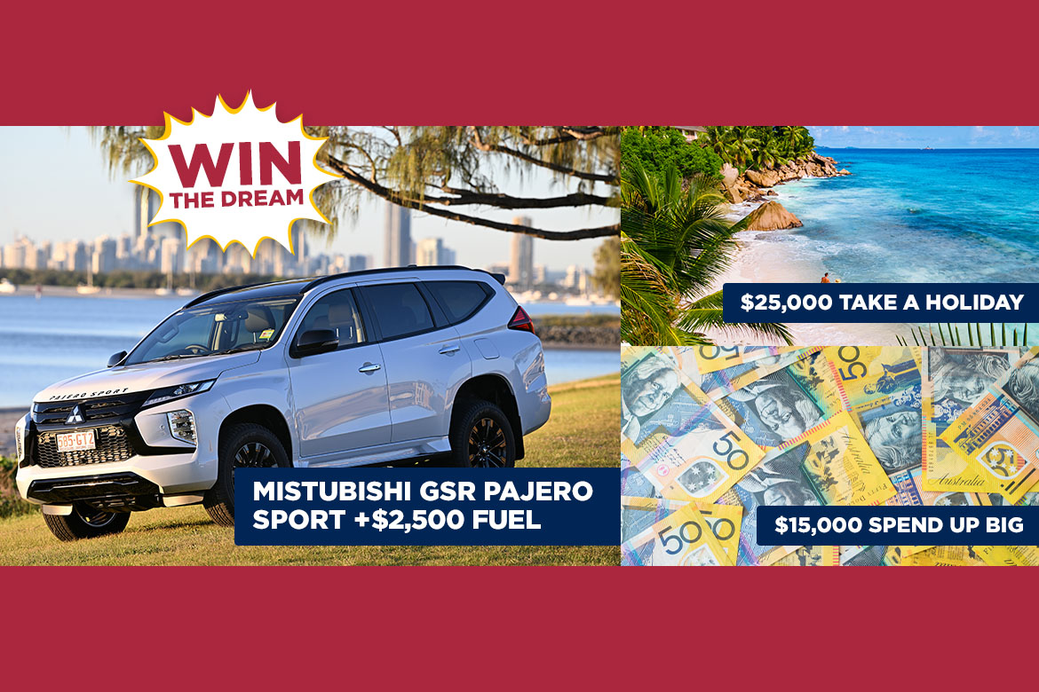 Win a $111,000+ package including 4WD, cash, travel & more