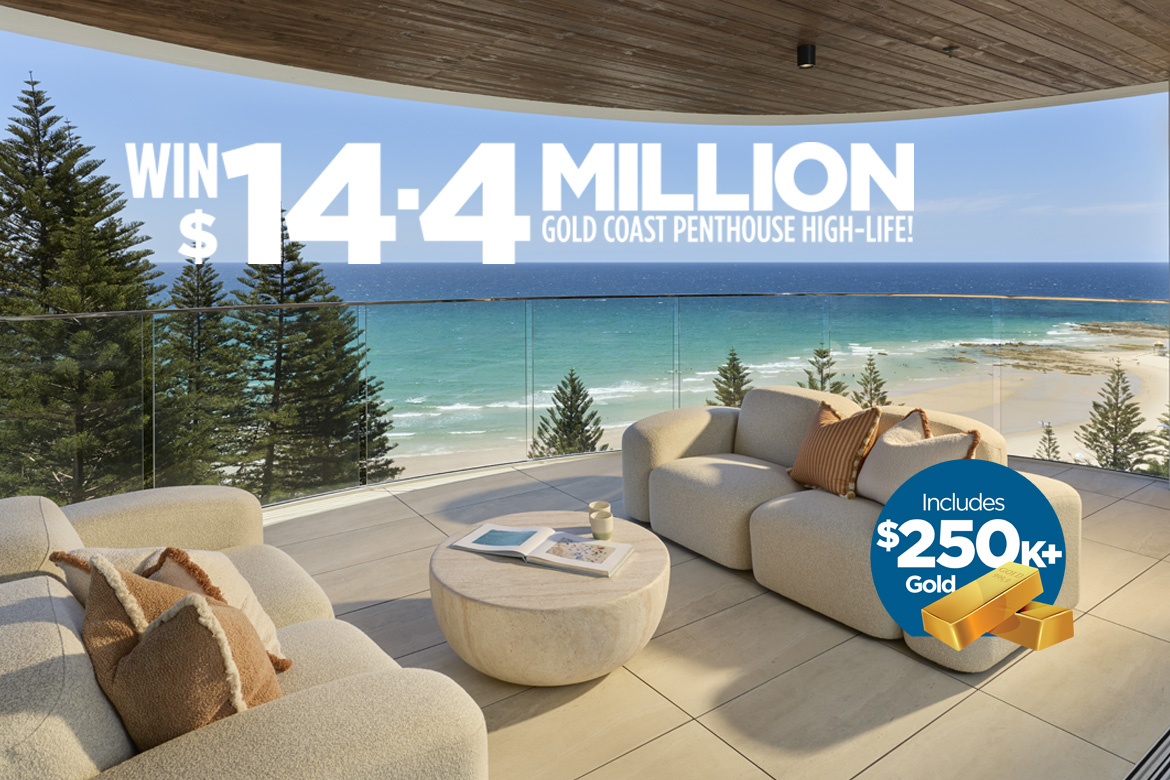 Dream Home Art Union | Draw 433 | $14.4 Million Gold Coast Penthouse High-Life!
