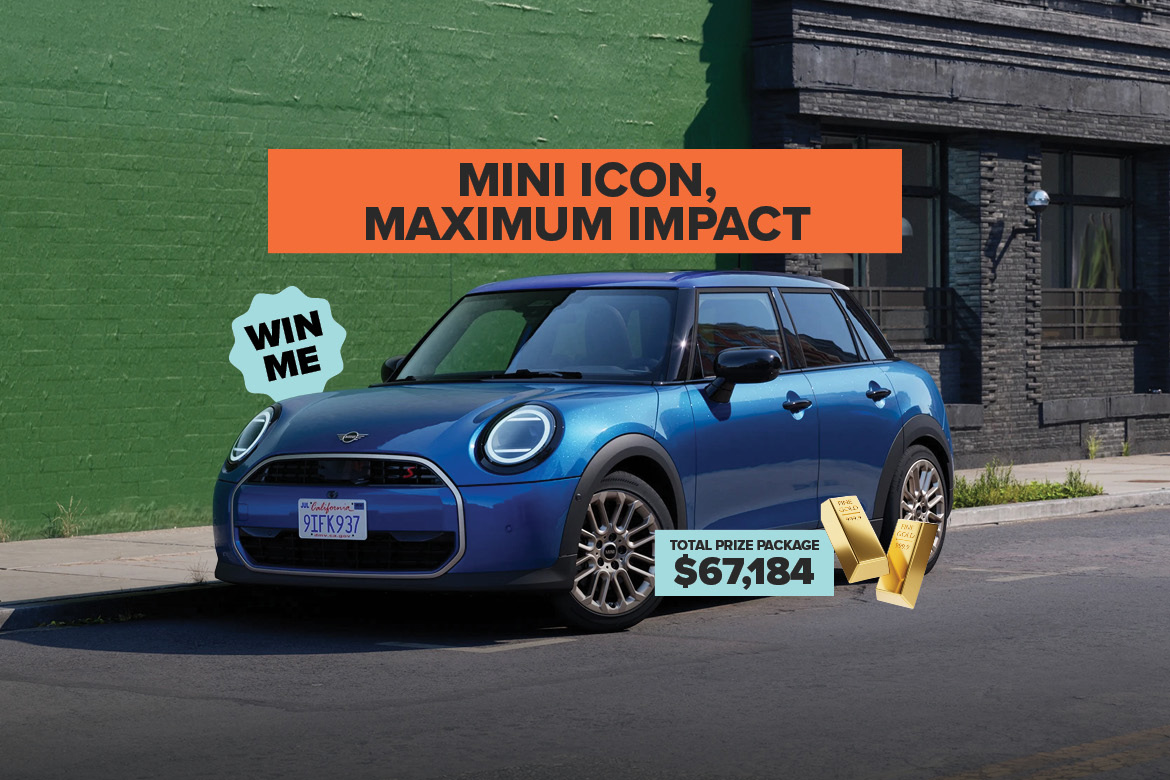 WIN a Mini Cooper + 10k Gold