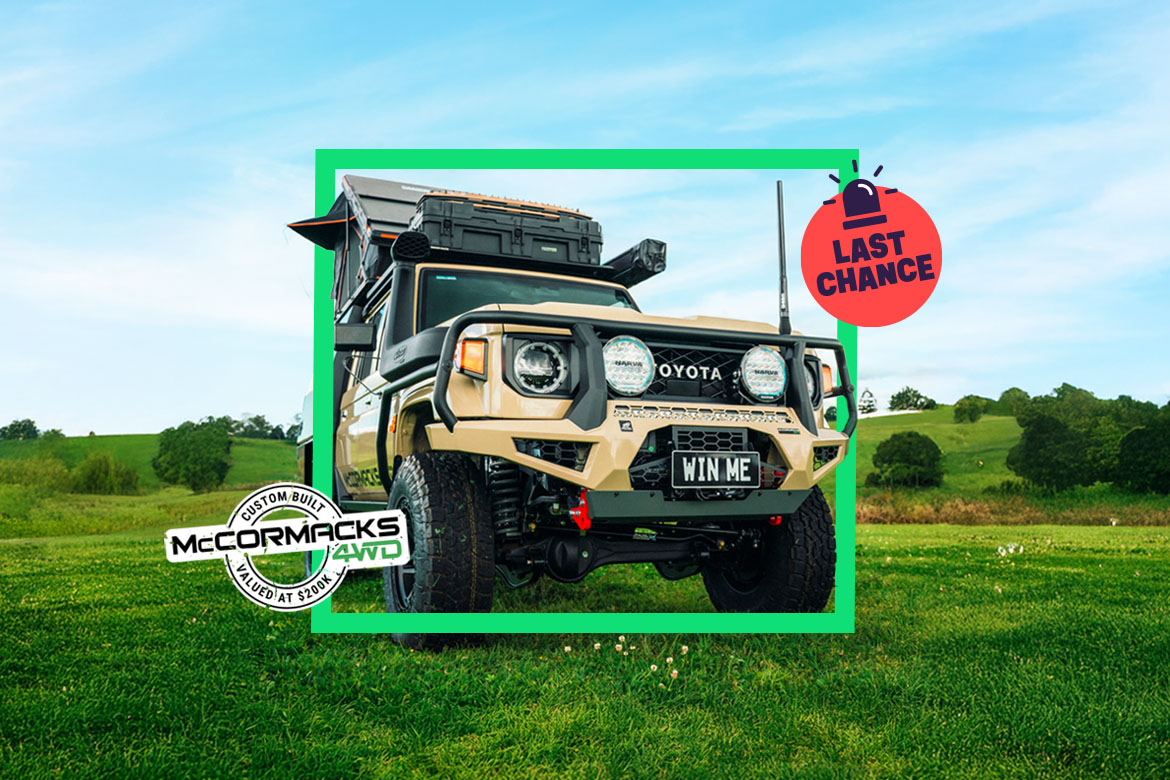 WIN 200K V8 LandCruiser, Gold, or Travel. You choose