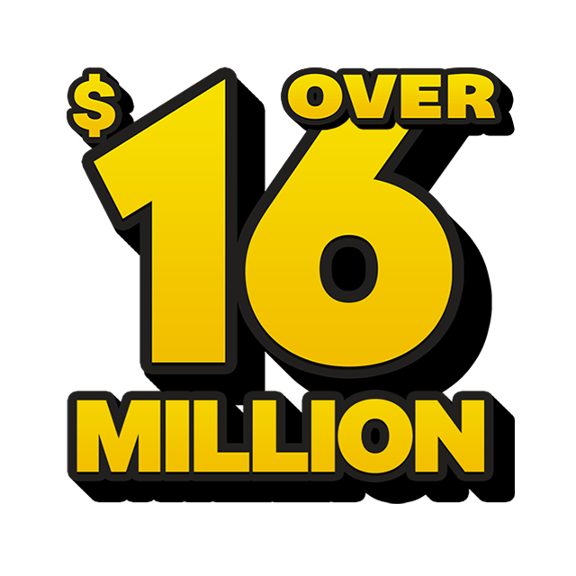 Lucky Lotteries Mega Jackpot - 16 Million