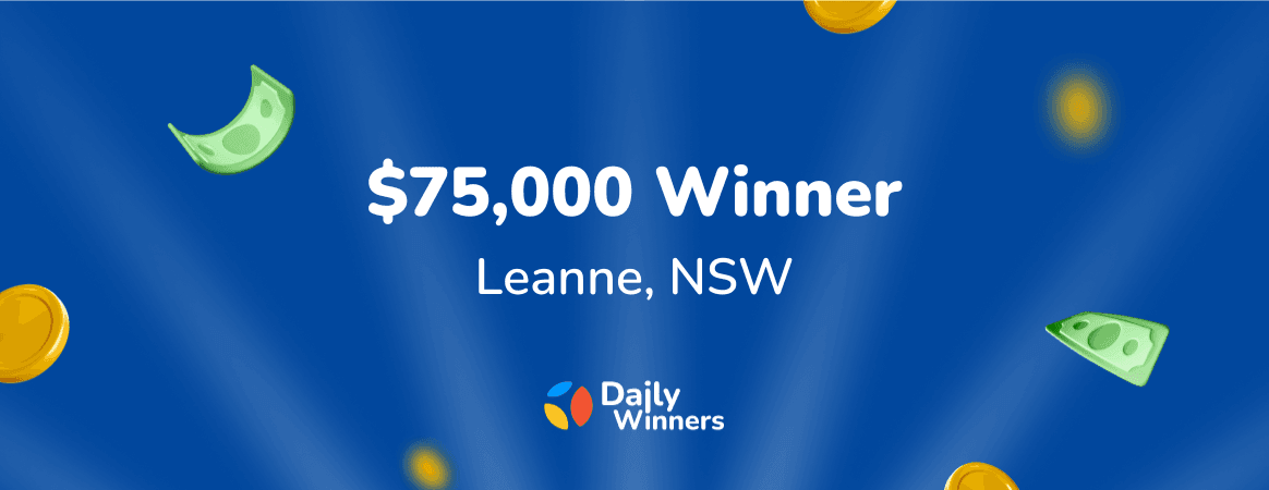 Leanne 75 K Surprise Win With Daily Winners Major Prize1164 450