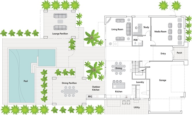 Floorplan of Mater Prize Home Christmas draw home