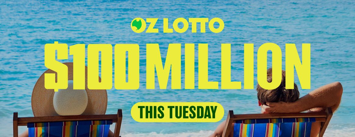 Oz Lotto 100 M Beach Couple This Tuesday 1164x450