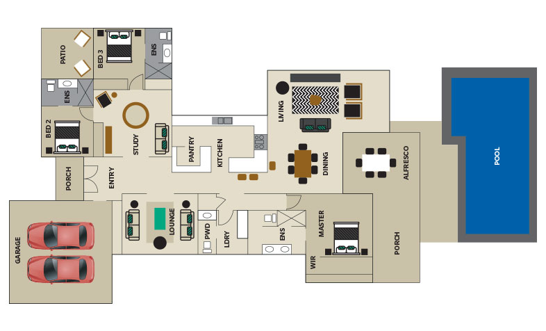 Check out the floor plan of the prize home!