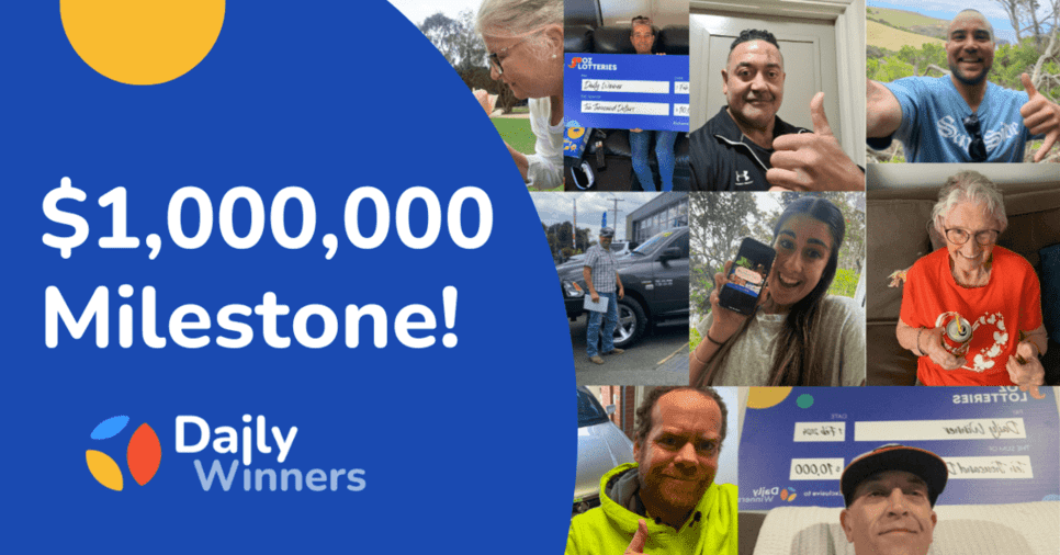 Daily Winners Celebrate Over 1 Million Awarded to Aussies Header