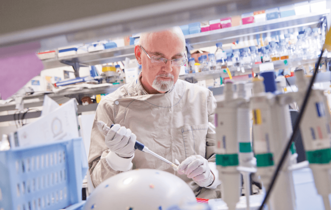 Person in a lab - Mater Health organisation