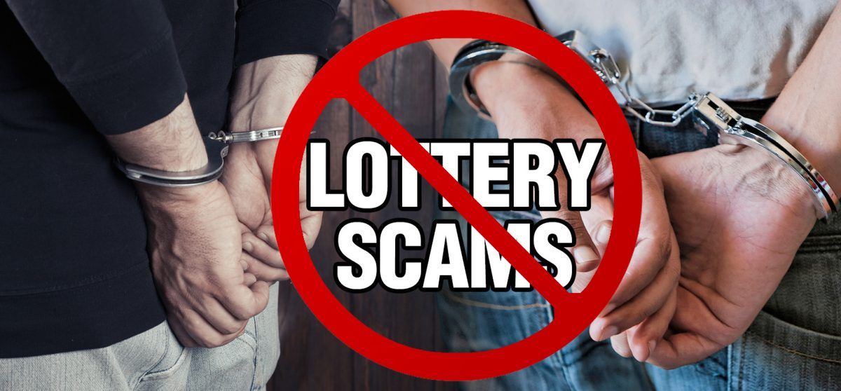 Lotto Scams Handcuffs