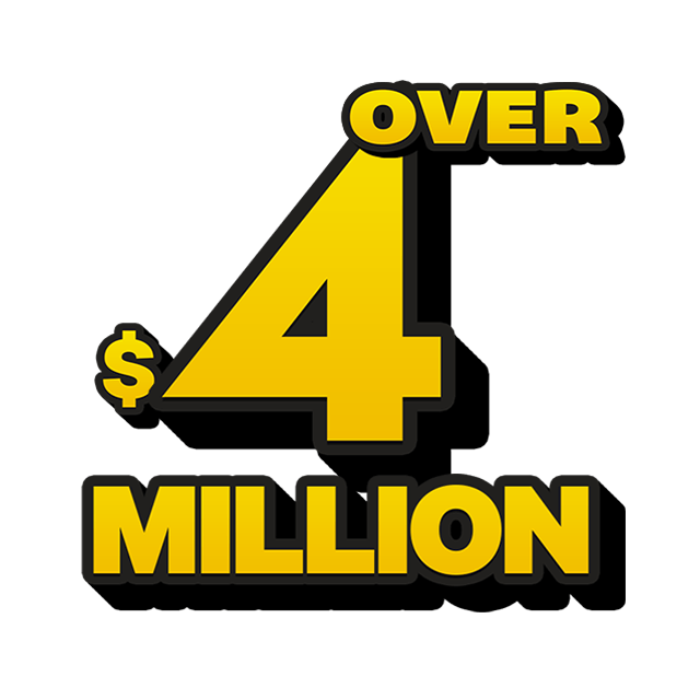 Lucky Lotteries Mega Jackpot - 4 Million