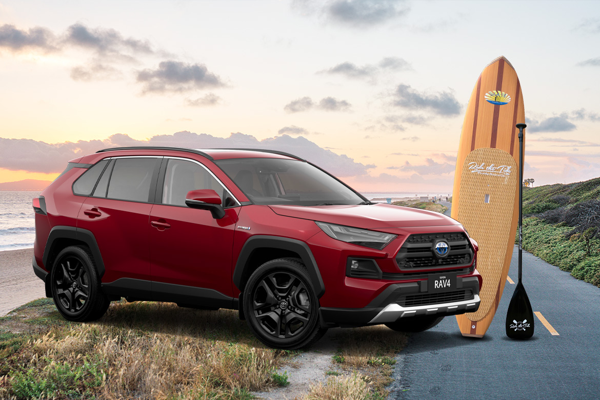 Draw 3: Toyota RAV4 Edge Hybrid and Paddleboard